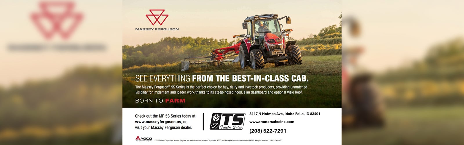 New Holland tractor and baler
