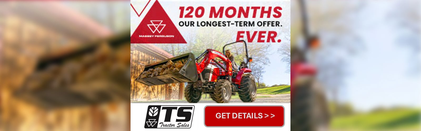 New Holland tractor and baler